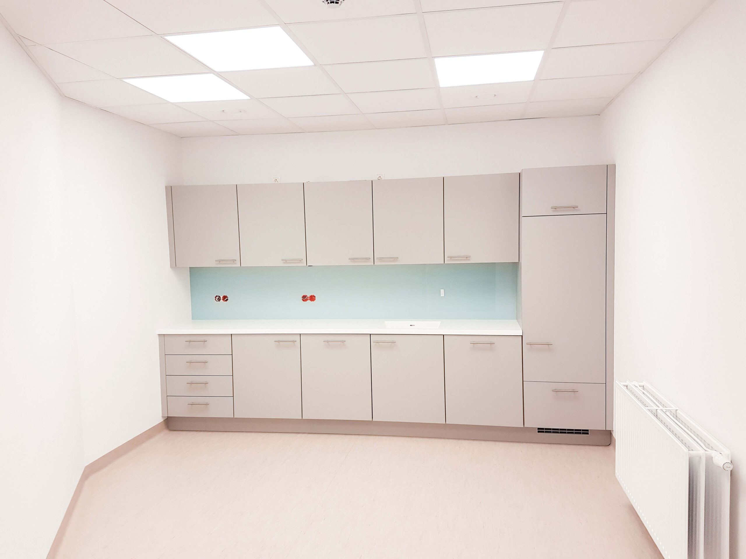 Küchenzeile hellgrau