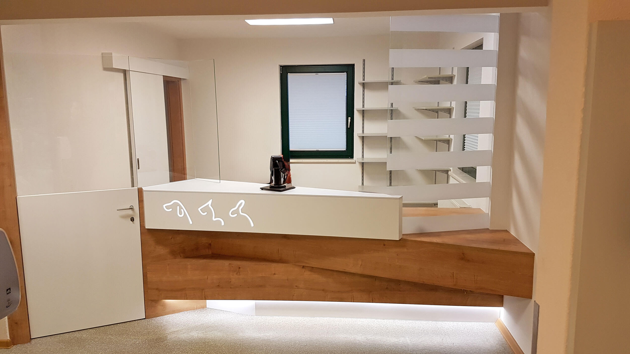 Empfangsbereich Tierarztpraxis