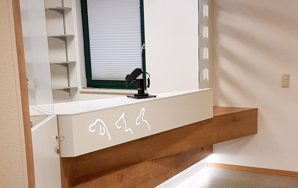 Empfangsbereich Tierarztpraxis